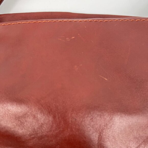 Saki Red Zip Faux Leather Shoulder Bag | Classic Style - Picture 7 of 12